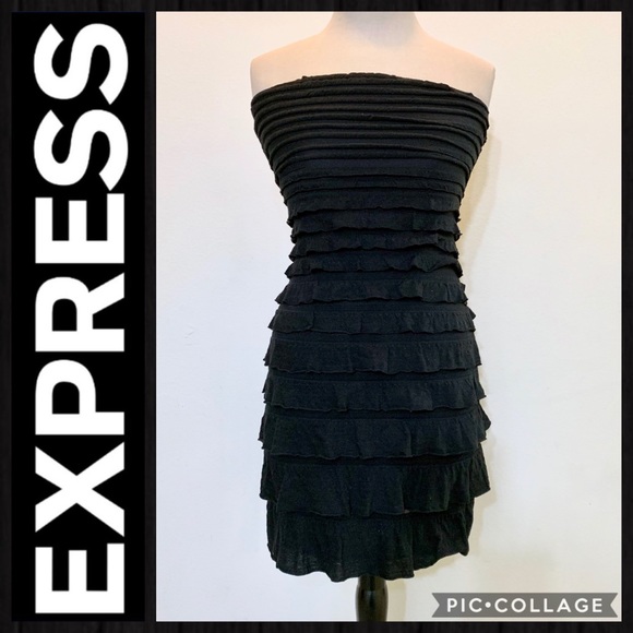 EXPRESS Black Strapless Dress - Picture 1 of 6